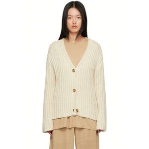 NWT by Malene Birger Off White Lynea Cardigan size S
